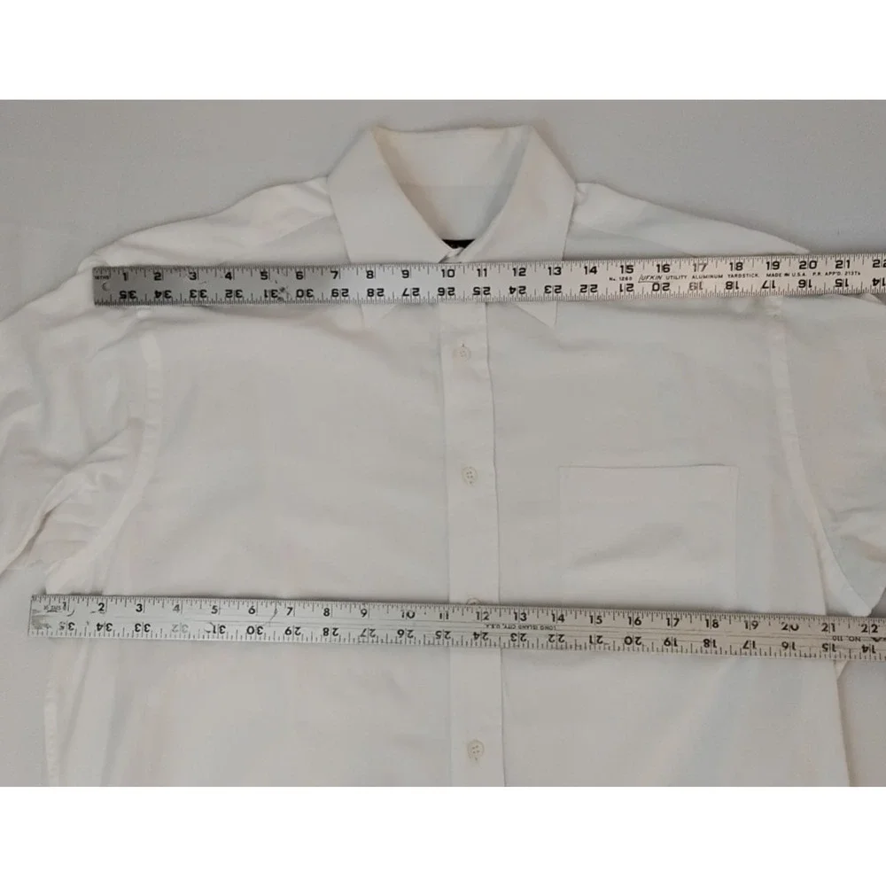 Gucci Cotton Button Up Shirt Men's 15 1/2 White Made in Italy #Z5757